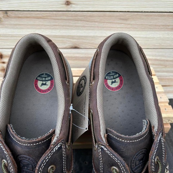 NWT New Red Wing Irish Setter Hunt Brown Leather Boat Shoes Loafers w/ Box - Picture 4 of 8